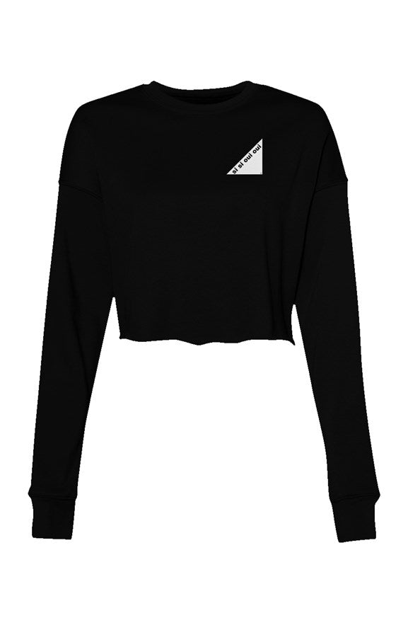 Women Crop Crew Fleece