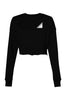Women Crop Crew Fleece