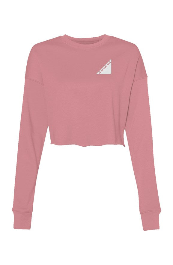 Women Crop Crew Fleece