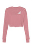 Women Crop Crew Fleece