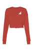 Women Crop Crew Fleece