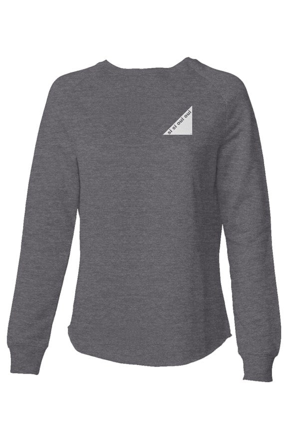 Womens Lightweight Wash Sweatshirt