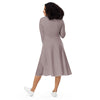 Long sleeve midi dress Tan