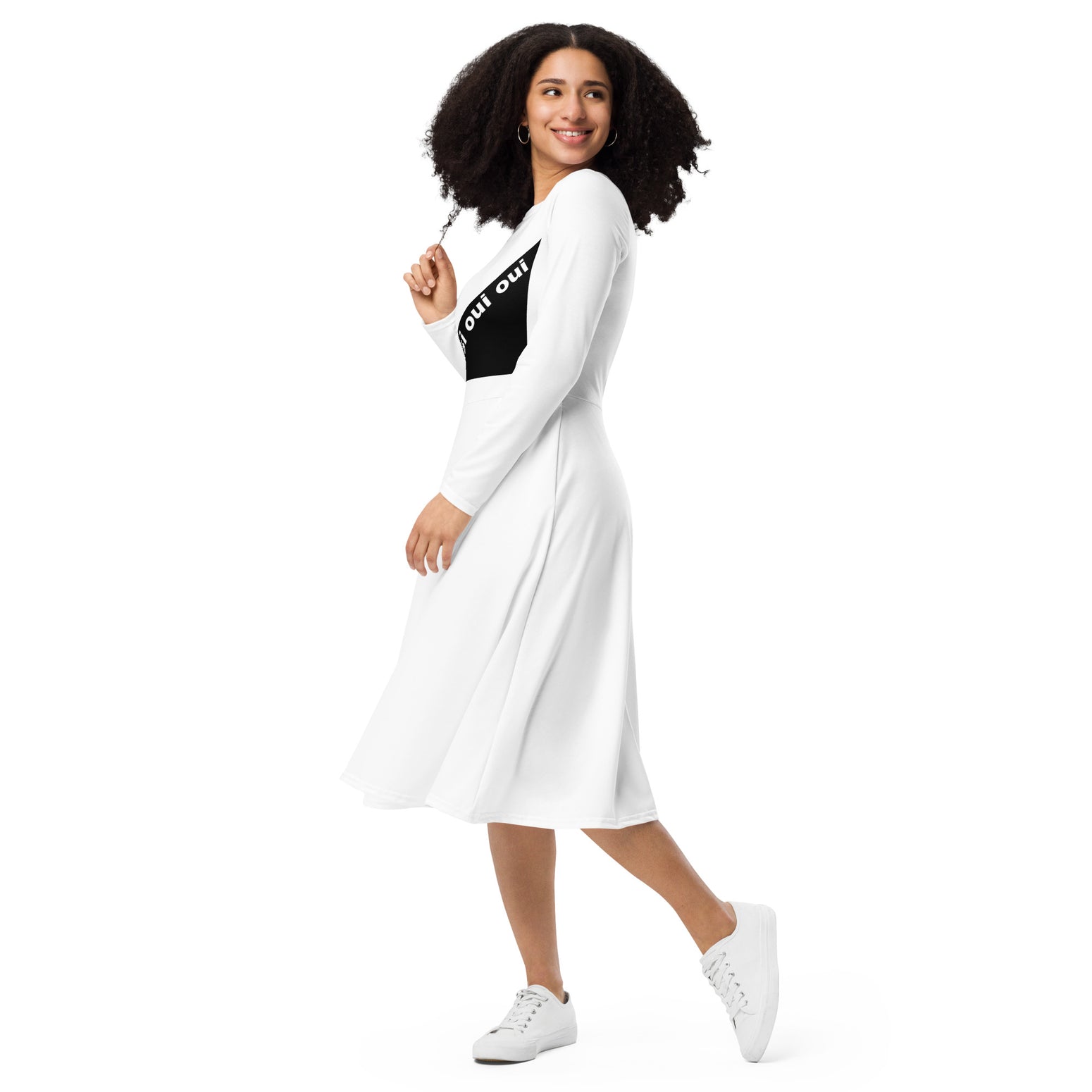 Long sleeve midi dress
