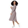 Long sleeve midi dress Tan