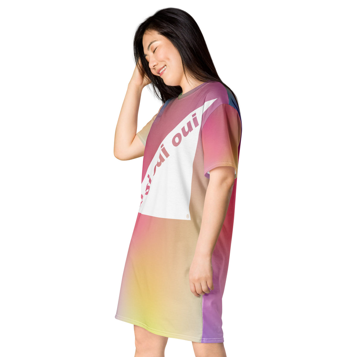 Multi Shade T-shirt dress
