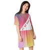 Multi Shade T-shirt dress