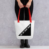Tote bag with color handle