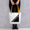 Tote bag with color handle