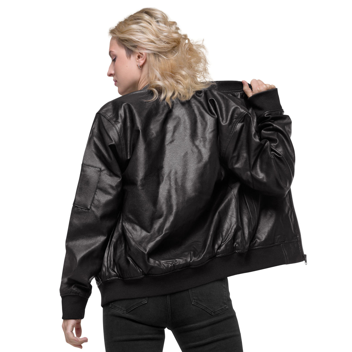 Leather Bomber Jacket SSOO Collection