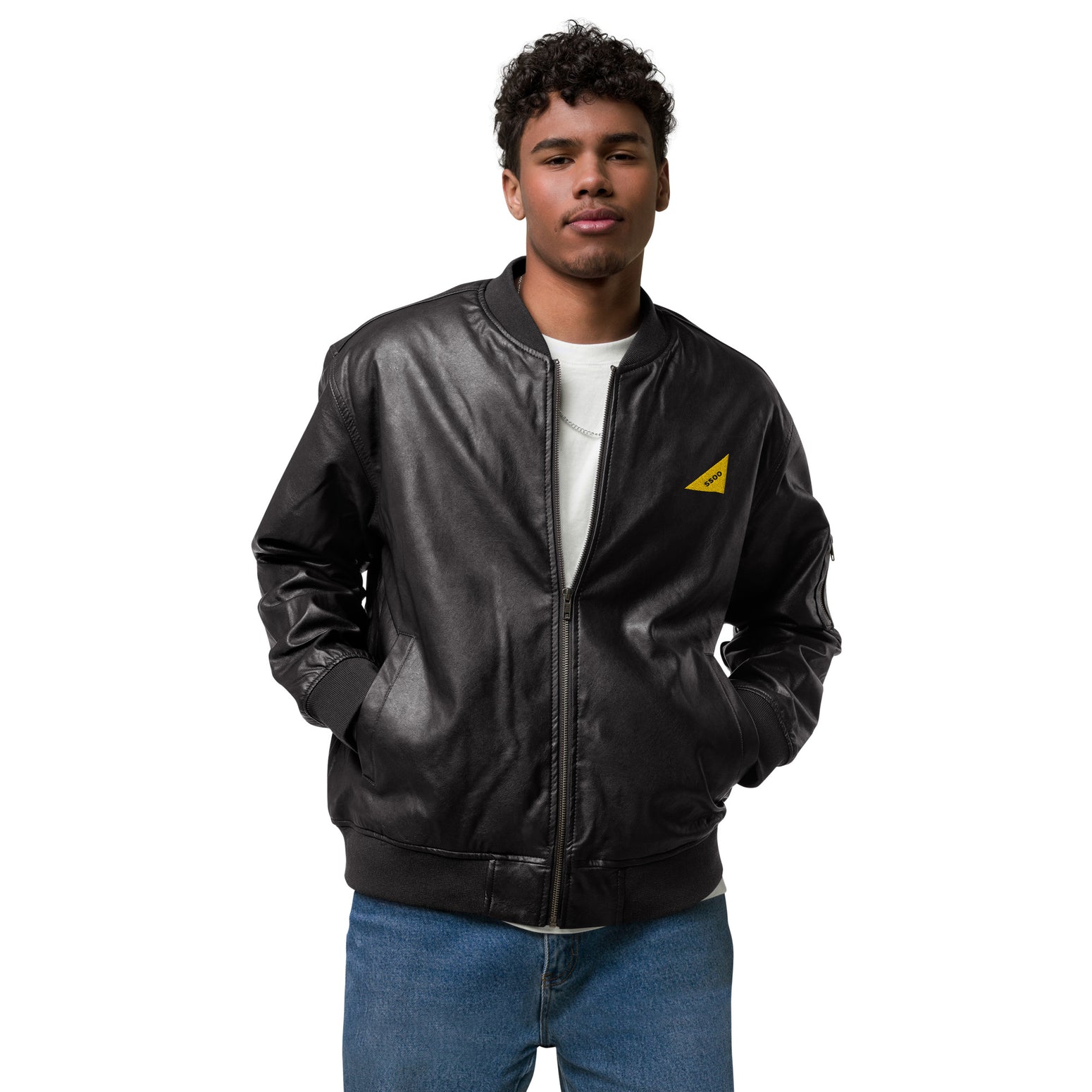 Leather Bomber Jacket SSOO Collection