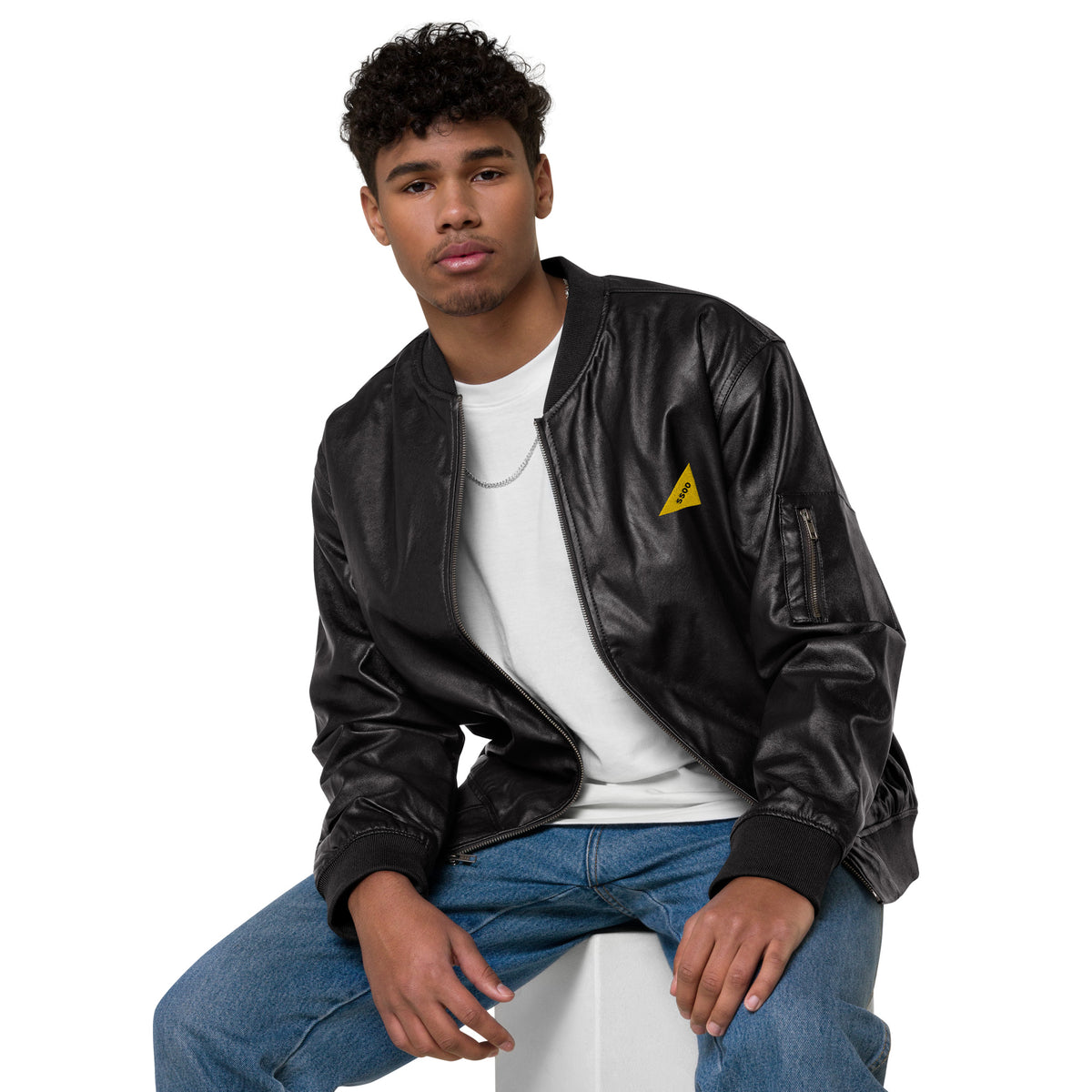 Leather Bomber Jacket SSOO Collection