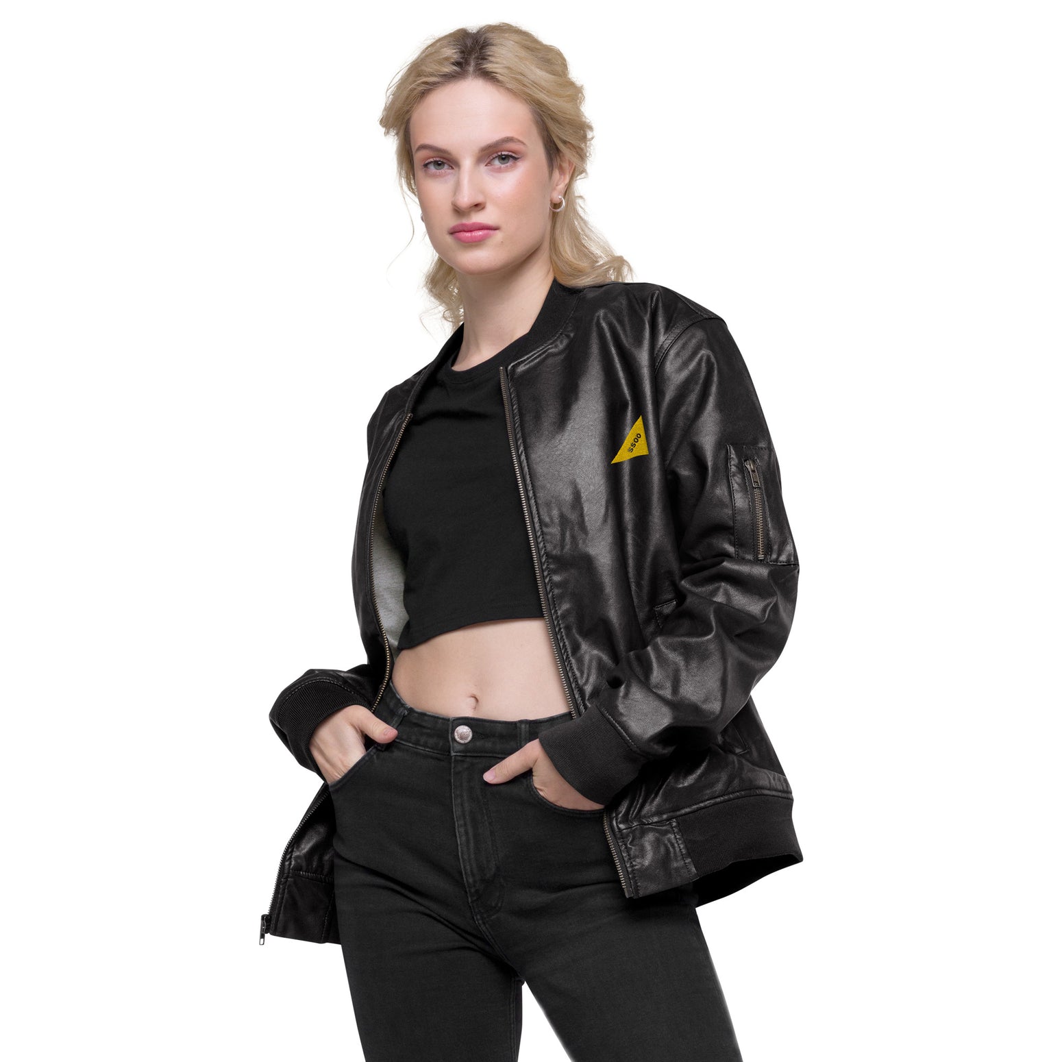 Leather Bomber Jacket SSOO Collection