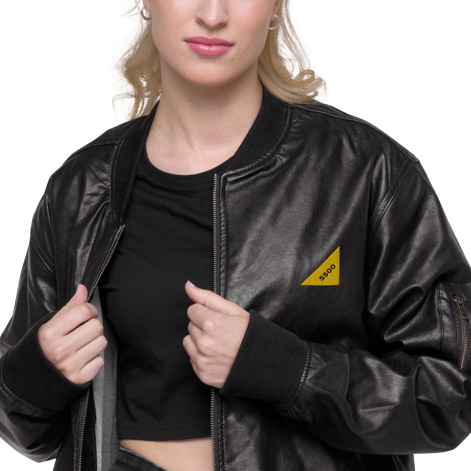 Leather Bomber Jacket SSOO Collection