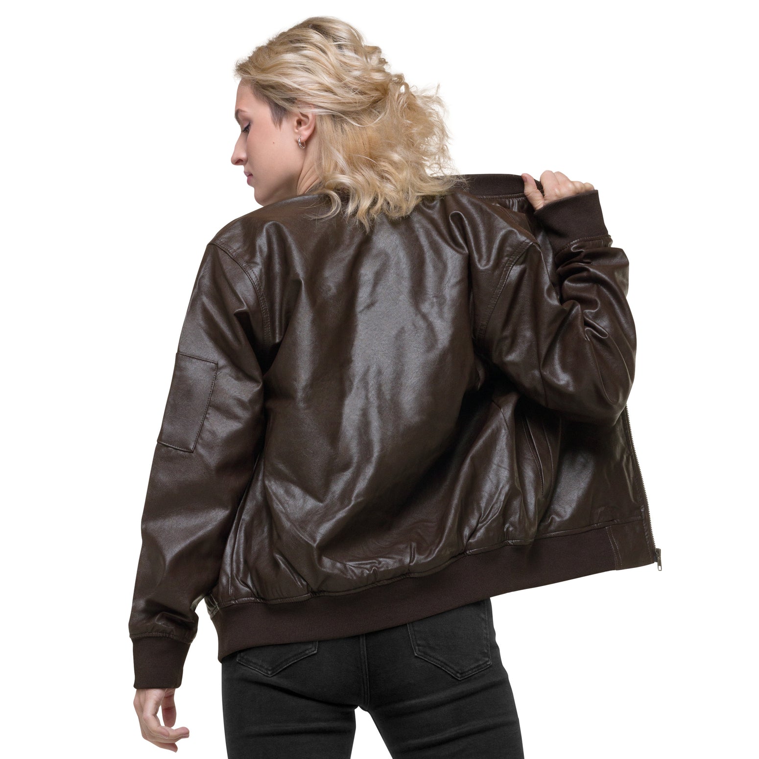 Leather Bomber Jacket SSOO Collection