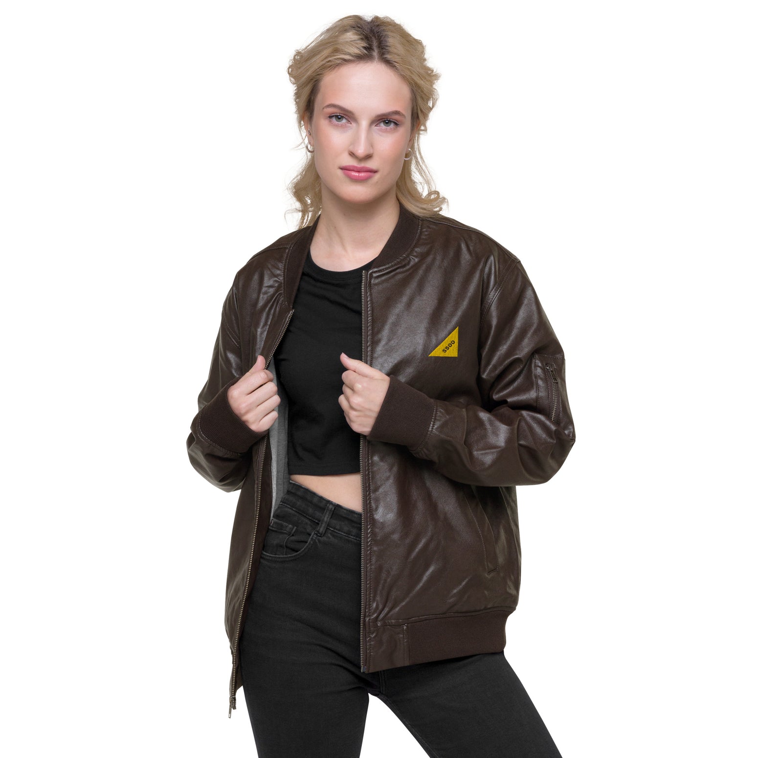 Leather Bomber Jacket SSOO Collection