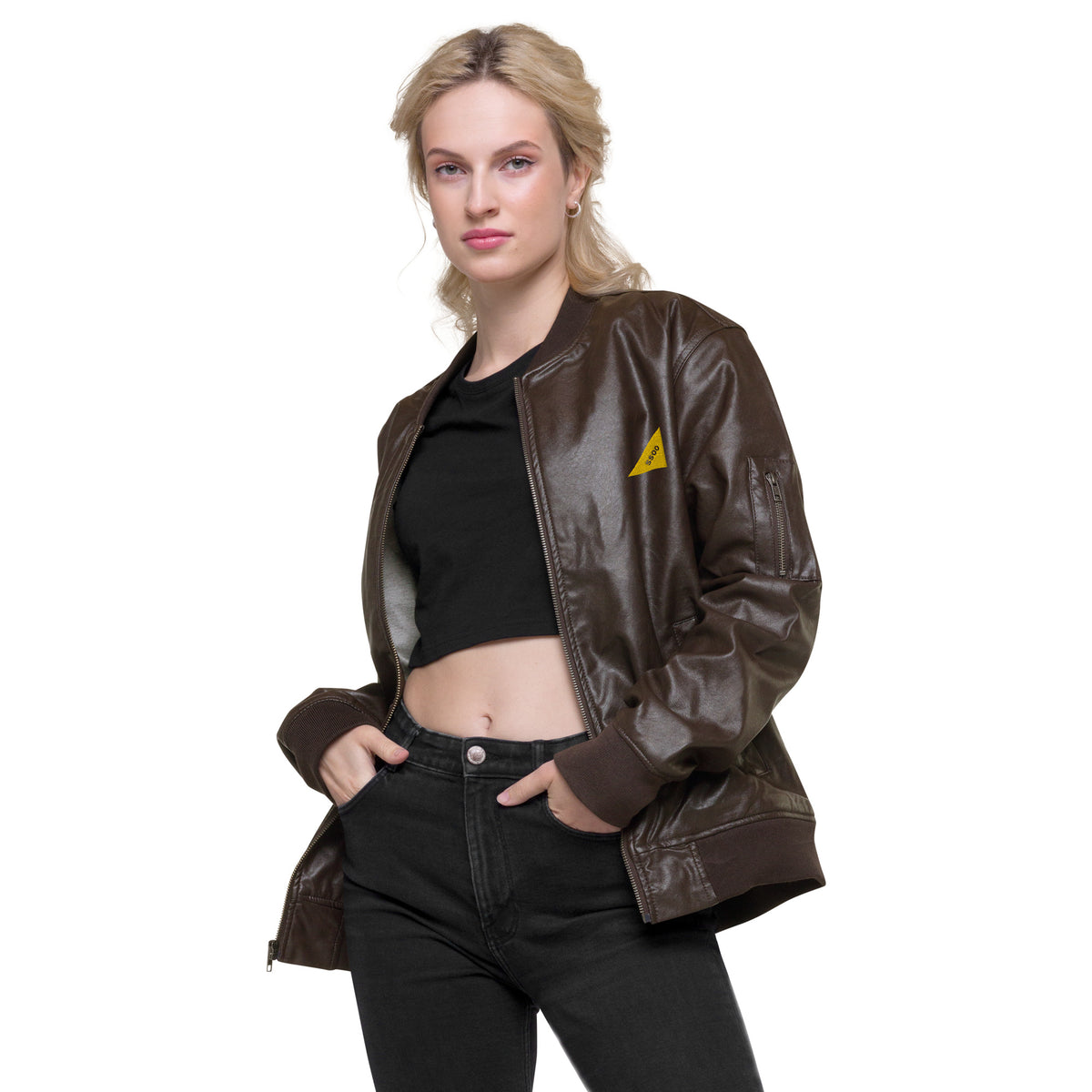 Leather Bomber Jacket SSOO Collection
