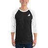 Unisex 3/4 sleeve raglan shirt