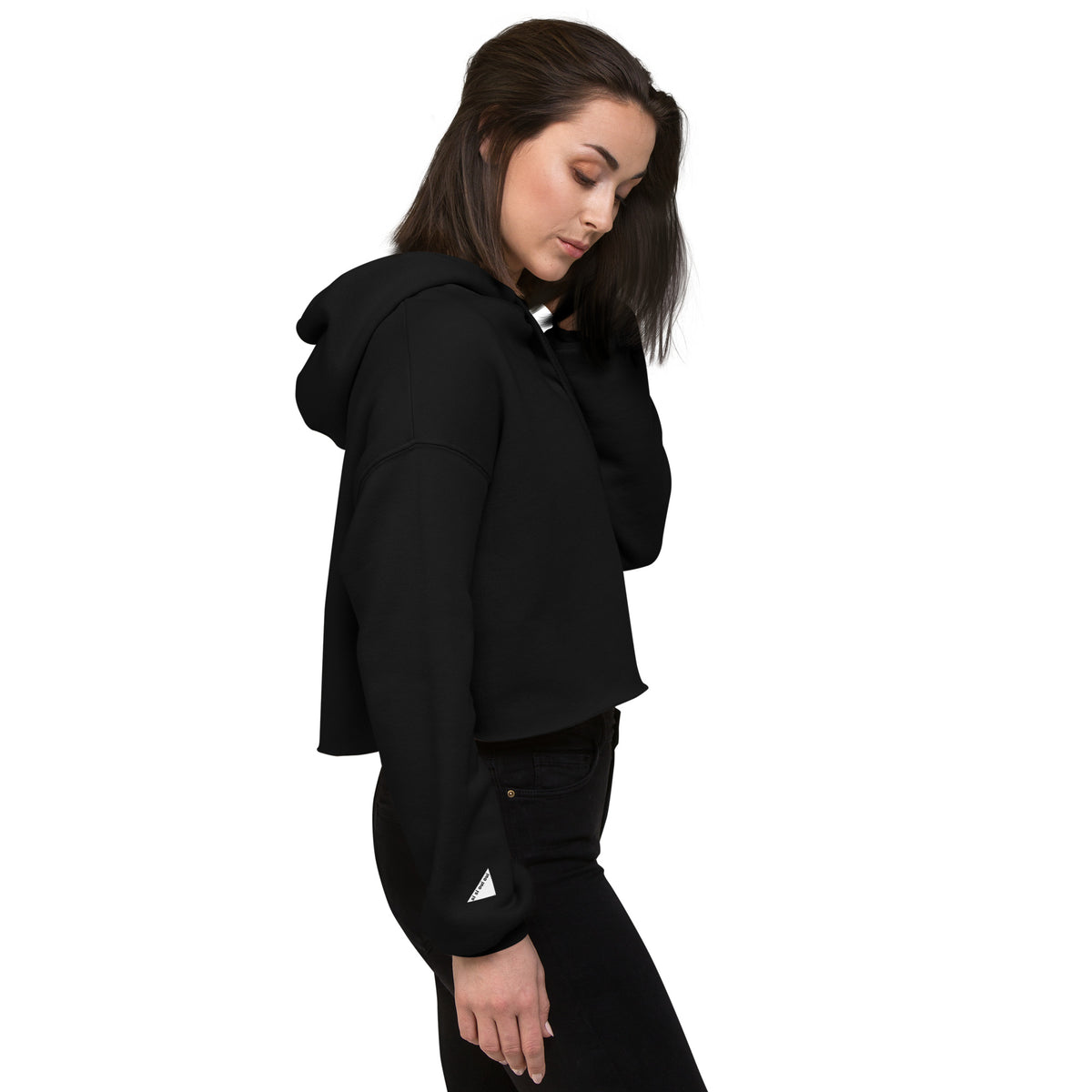 Crop Hoodie with small print