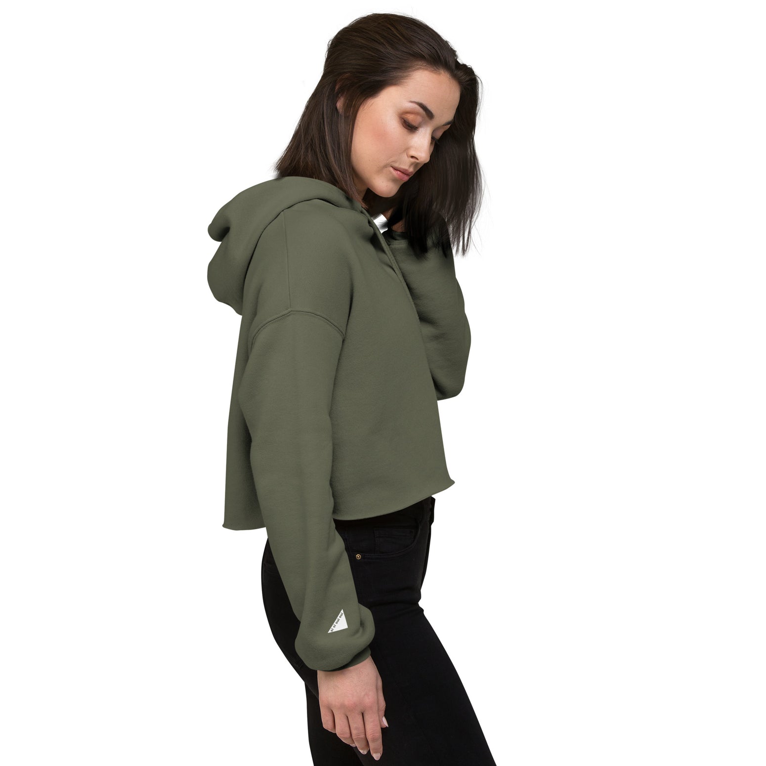 Crop Hoodie with small print