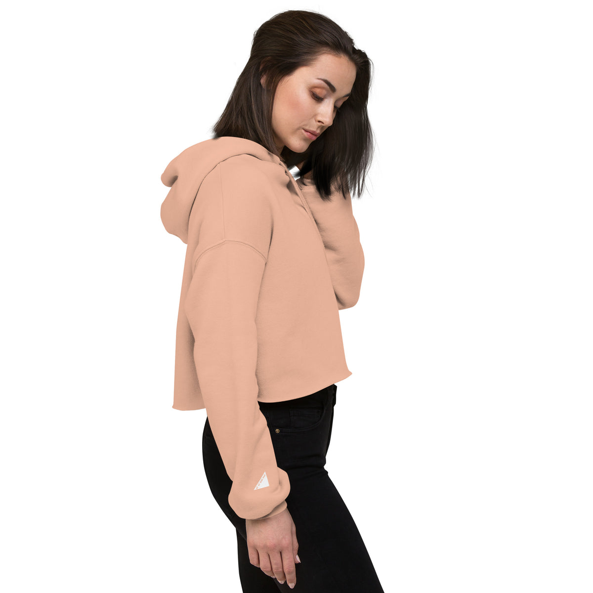 Crop Hoodie with small print